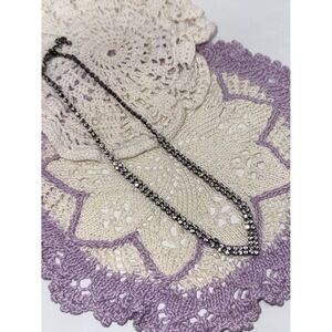 Dressy V-Point Rhinestone Necklace
